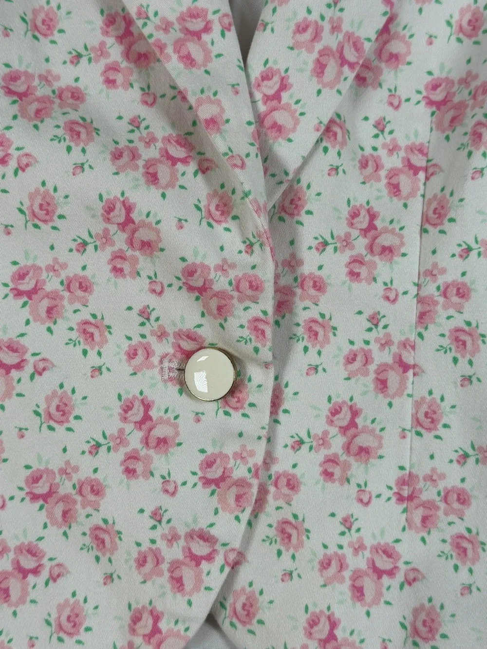 JANIE and JACK White Floral Sateen Blazer Jacket - 4